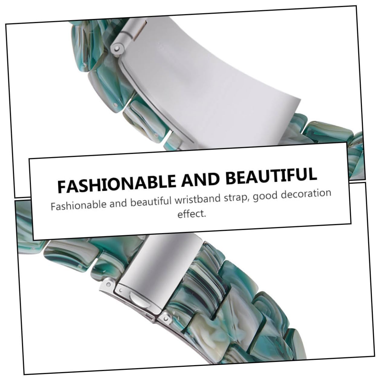 DOITOOL 2stücke Ersatz-uhrenarmband Flexiblem Resin Für Wasser Und Hitzebeständig Einzigartiges Design Gesichtsmustergrün Einfache Installation Für Verschiedene Anlässe