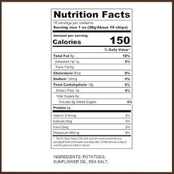 Charles Chips Kettle Cooked Potato Chips 16oz Small-Batch Crunchy Snack in Iconic Recyclable Steel Tin | Gluten Free & Kosher | Extra Crispy & Flavorful | Since 1942