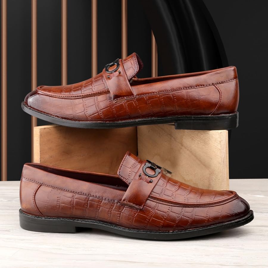 Image of WUGATTI Synthetic Slip-On Premium Attractive Professional Stylish Loafers for Men