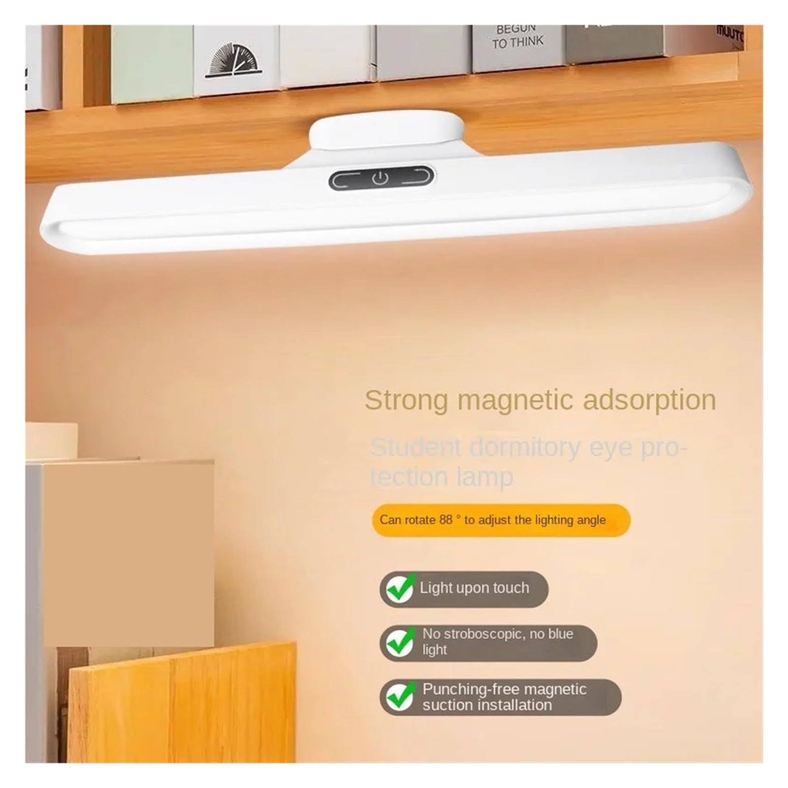 Lampy Do Obrazów Na ścianę Pilot Zdalnego Sterowania LED Lustro Przednie Światło Światło Do Makijażu Magnetyczna Instalacja Ssąca Lampka Nocna Dormitorium Ładowanie Światło Dotykowe USB