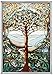 Stained Glass Panel - The Tree of Life Stained Glass Window Hangings - Art Glass Window Treatments