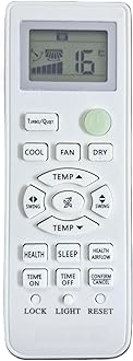 Original Ac Remote 5 Years Warranty Compatible with Haier Ac Remote Control Split/Window Ac, Cool Fan Dry Function, White