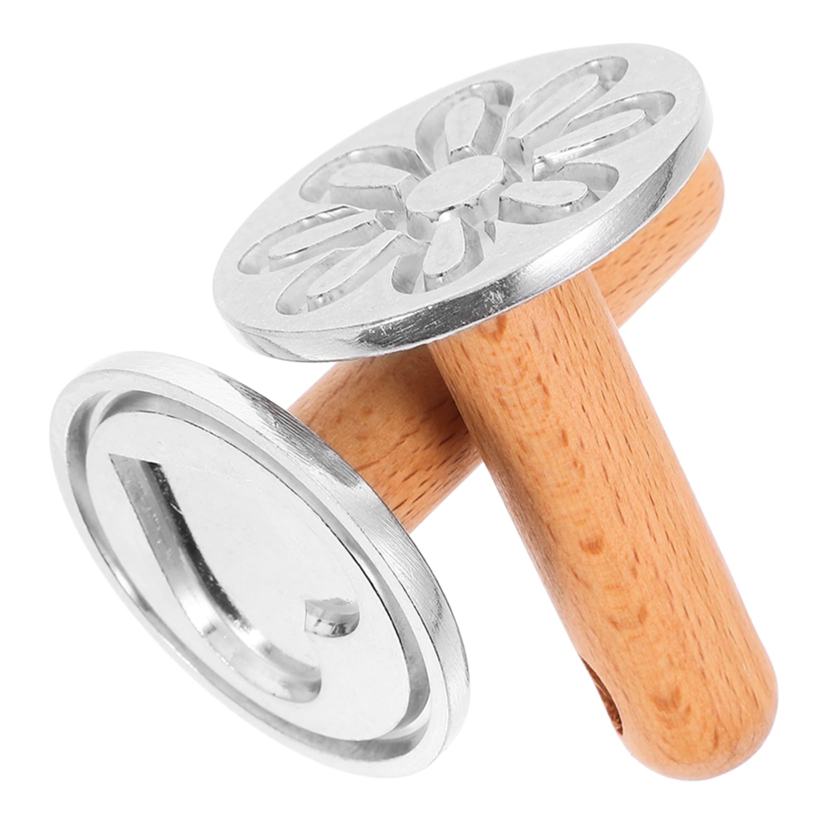 Cabilock 5 Juegos 5 Juegos De Moldes Para Galletas Suministros Para Hornear Galletas Tipo Prensa Molde Para Galletas Molde Para Onigiri De Cocina Molde Para Galletas Con 2 piezas * 5