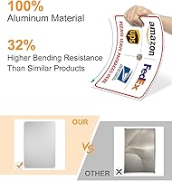 Vista 9 de Señal de entrega de paquetes de aluminio sin óxido ALKB para uso en exteriores 8 x 12 pulgadas, "Por favor, deja el paquete aquí