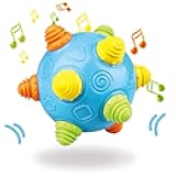 Baby Music Shake Dancing Ball Toy, BPA Free Bouncing Sensory Developmental Ball for Boys and Girls
