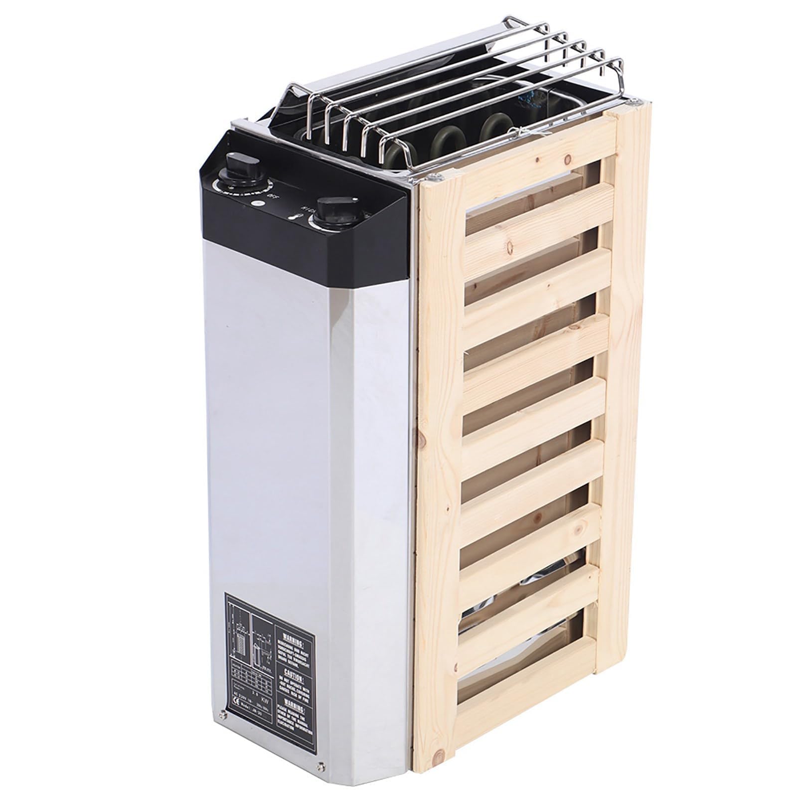 Calentador de sauna de 3 kW con protección contra sobrecalentamiento y mandos internos
