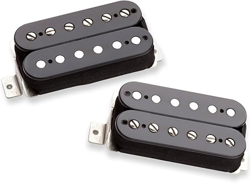 Seymour Duncan Pastilla Humbucker Alnico II Pro - Juego negro Negro -,cubierta dorada,Níquel,Reverse-Zebra,Blanco,Negro/Blanco