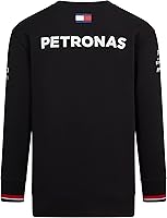Vista 2 de Mercedes Benz AMG Petronas F1 2022 Men's Team Crew Sweatshirt- Black