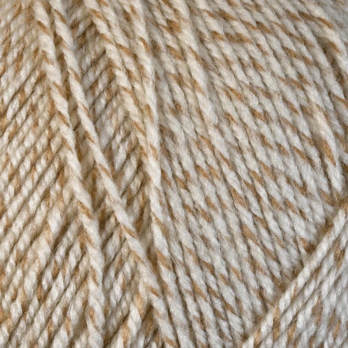 WoolCraft Aran with Wool 400g Knitting & Crochet Yarn, Great Value Acrylic with 25% Wool Yarn, Choose from 43 Shades, 800 Metres, 400g Balls, Pack of 5, Peat