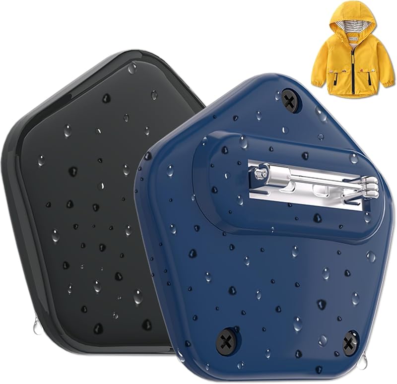 Kit com 2 Capas Porta-AirTag SCALLOP para Crianças com Clipe de Pino, PC Rígido e Proteção IPX8