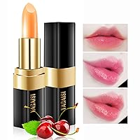 Vista 26 de Color Changing Lipstick, Magic Color Changing Lip Balm (Black to Brick Red), Natural Moisturizing Labiales Magicos Lipstick For Women