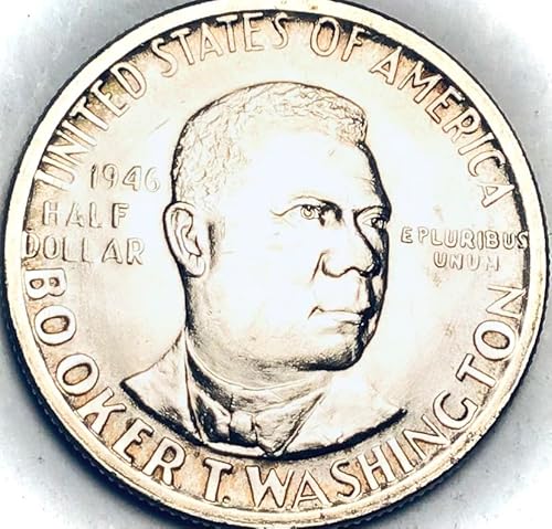 1946 P Booker T Washington Commemorative Silver Half Dollar Mint State
