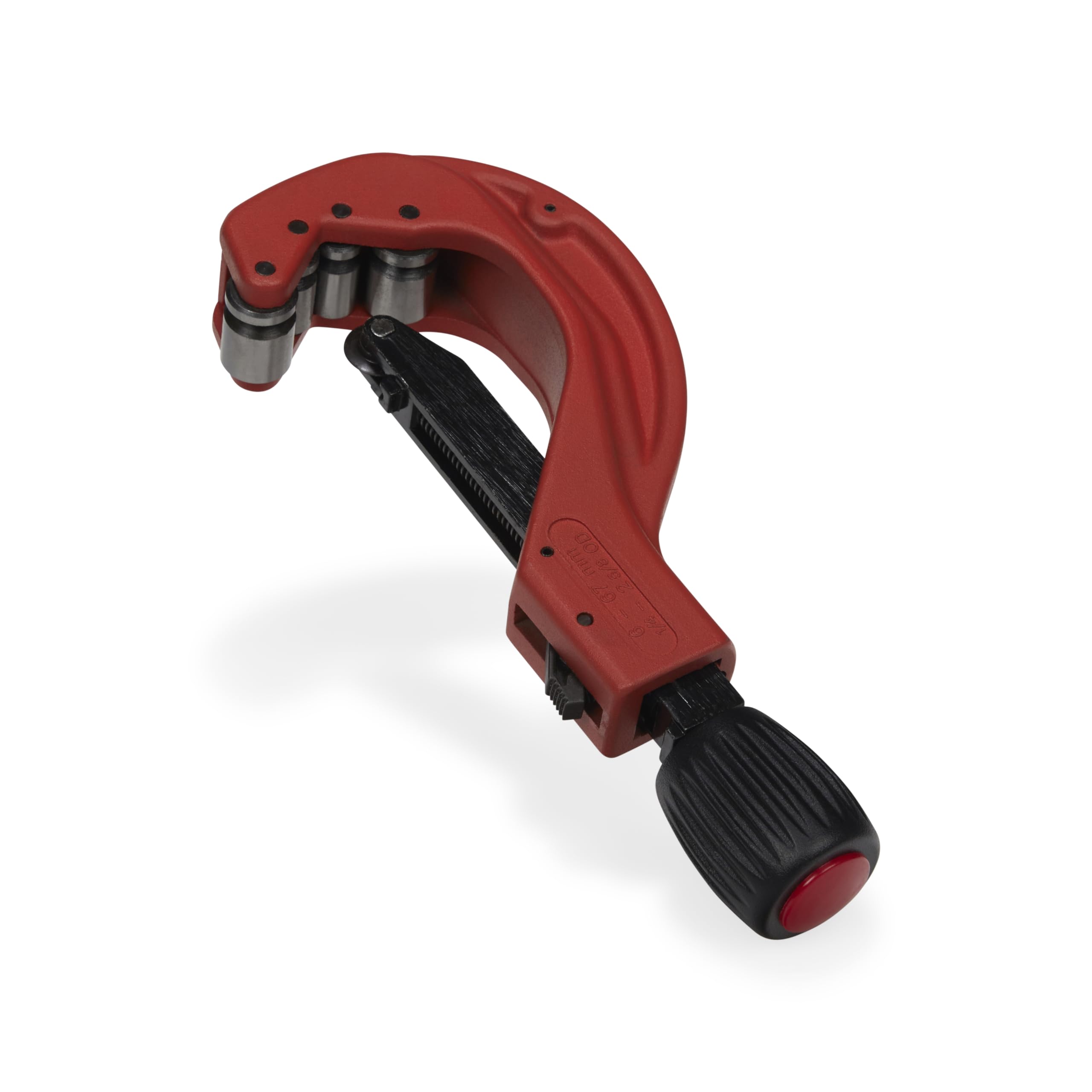 Lavatap Red Heavy Duty Spring Loaded Adjustable Tube Cutter 6-67Mm Copper Brass Aluminium Plumbing Pipe Cutter With Deburring Tool