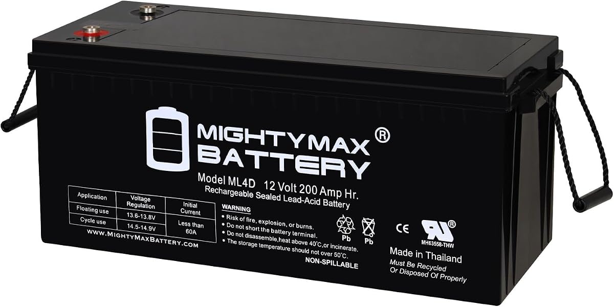 Mighty Max Battery 12V 200Ah 4D SLA AGM