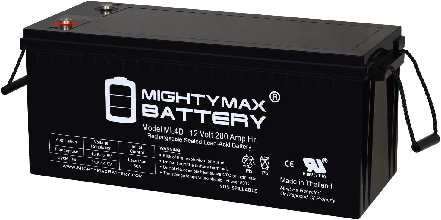 Mighty Max Battery 12V 200Ah SLA AGM 4D Battery