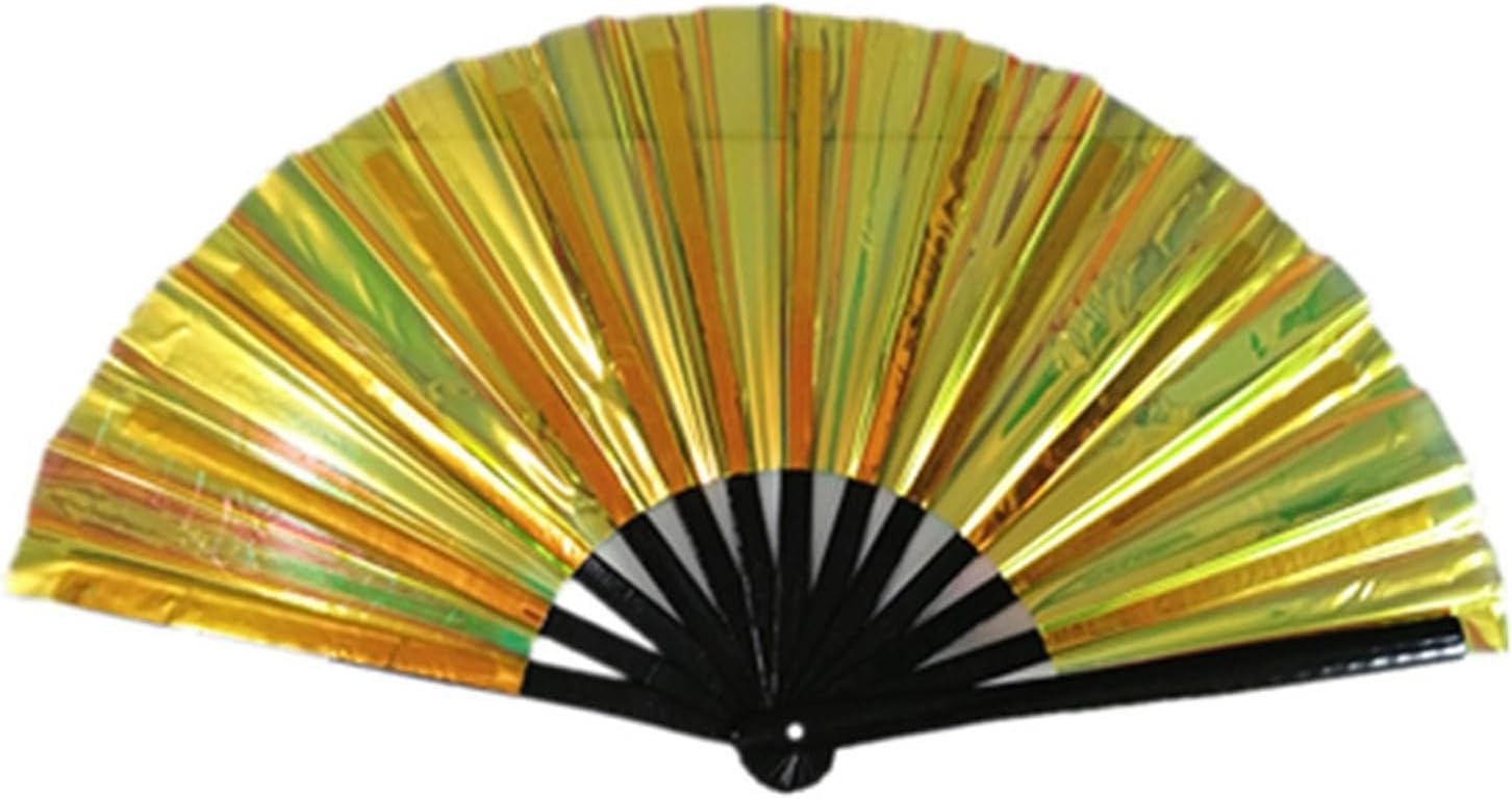 Large Folding Hand Fan for Dancing, 13" Fabric Fans, Foldable Handheld Fans for Dance Parties Performance Decorations