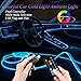 Yilampu Interior Car Neon Accent LED Strip Lights With Remote Control - 276inch Fiber Optic Ambient Lighting Kit, 8 Colors, Sync to Music, RGB 5 in 1