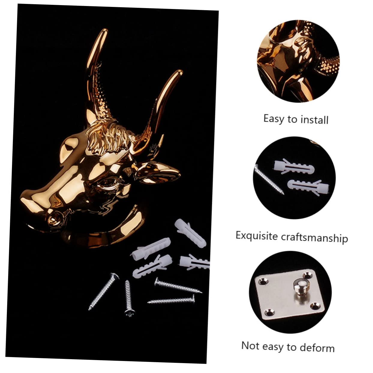 BESPORTBLE 1Set Wall Mounted Guitar Hook Stand Easy Install Guitar Hanger for Efficient Space Saving Storage Compact Design for Acoustic Electric Guitars Durable Practical Guitar Wall
