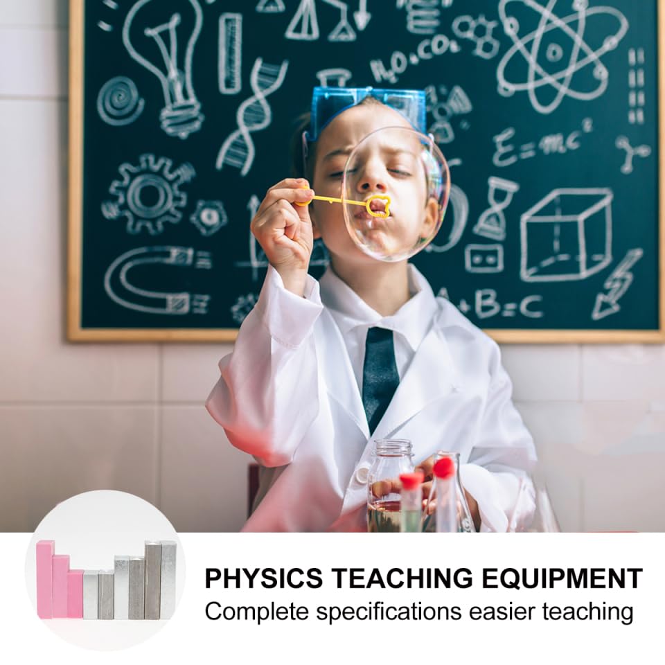 Image of ULTECHNOVO Density Block Set Cuboid Group Physics Experiment Kit with 3 Aluminum Blocks 3 Iron Blocks 3 Plastic Storage Box for Science Education Measurement Lab
