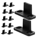 FUNOMOCYA Barn Door Hardware Kit 12pc Sliding Door Guides Floor Guides Stoppers for Barn Closet Bypass