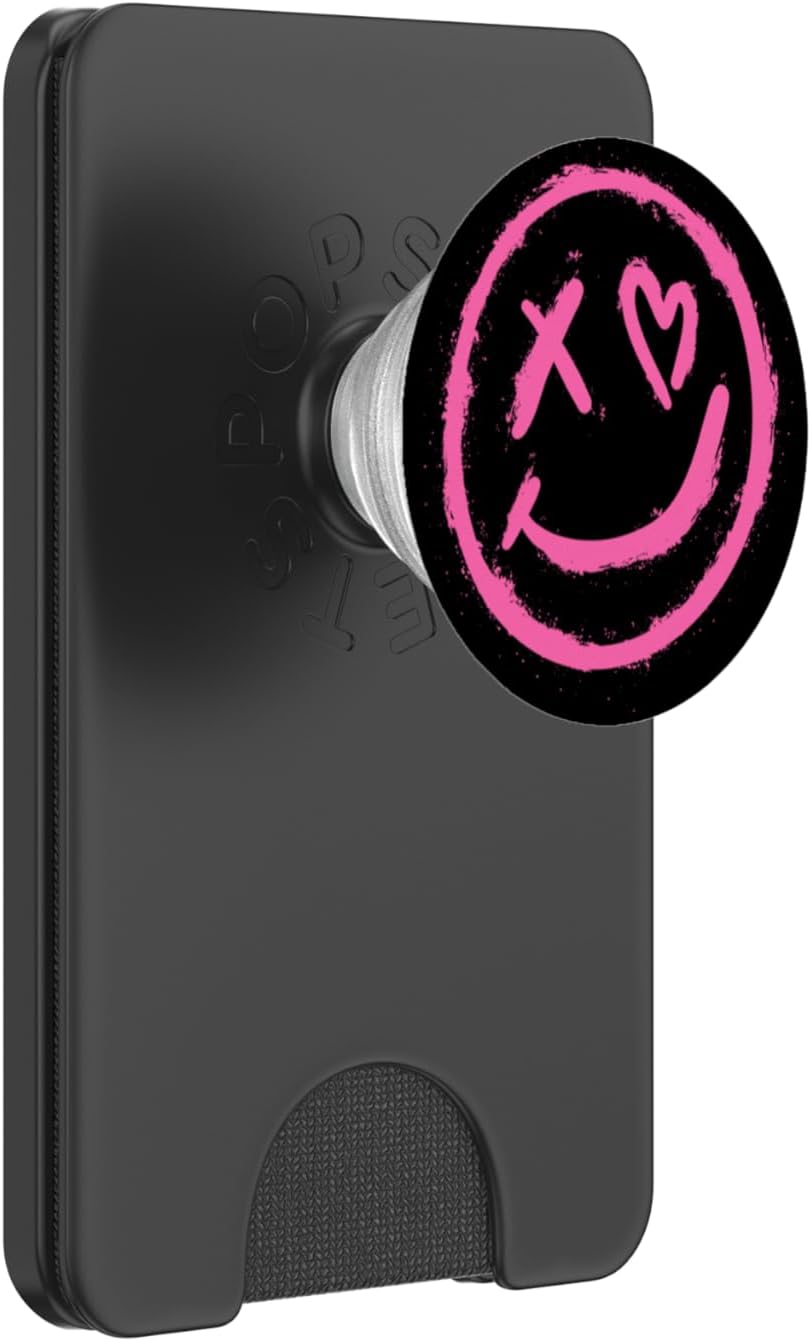 Graffiti Happy Face Smile PopSockets PopWallet for MagSafe