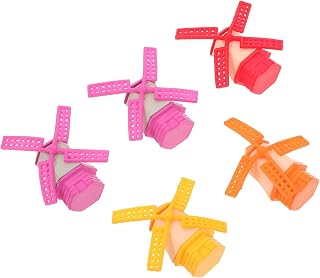 5pcs PVC Plastic Windmill Model Accessories Garden Decorations for Home Random Color