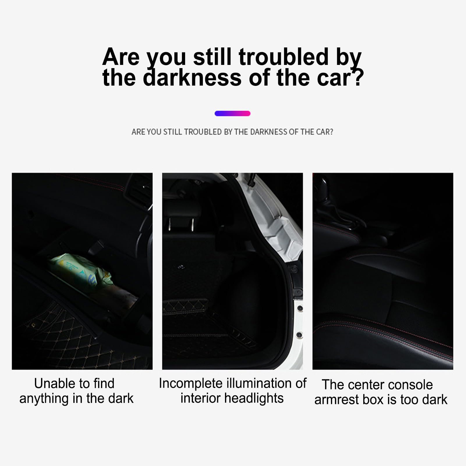 Luce LED Ricaricabile Per Interni Auto – Lampada Touch Colorata Con Base Magnetica, Porta USB, Ideale Per Porta, Comodino E Armadio (bianco, Rosa, Blu, Ghiaccio O Colorato)