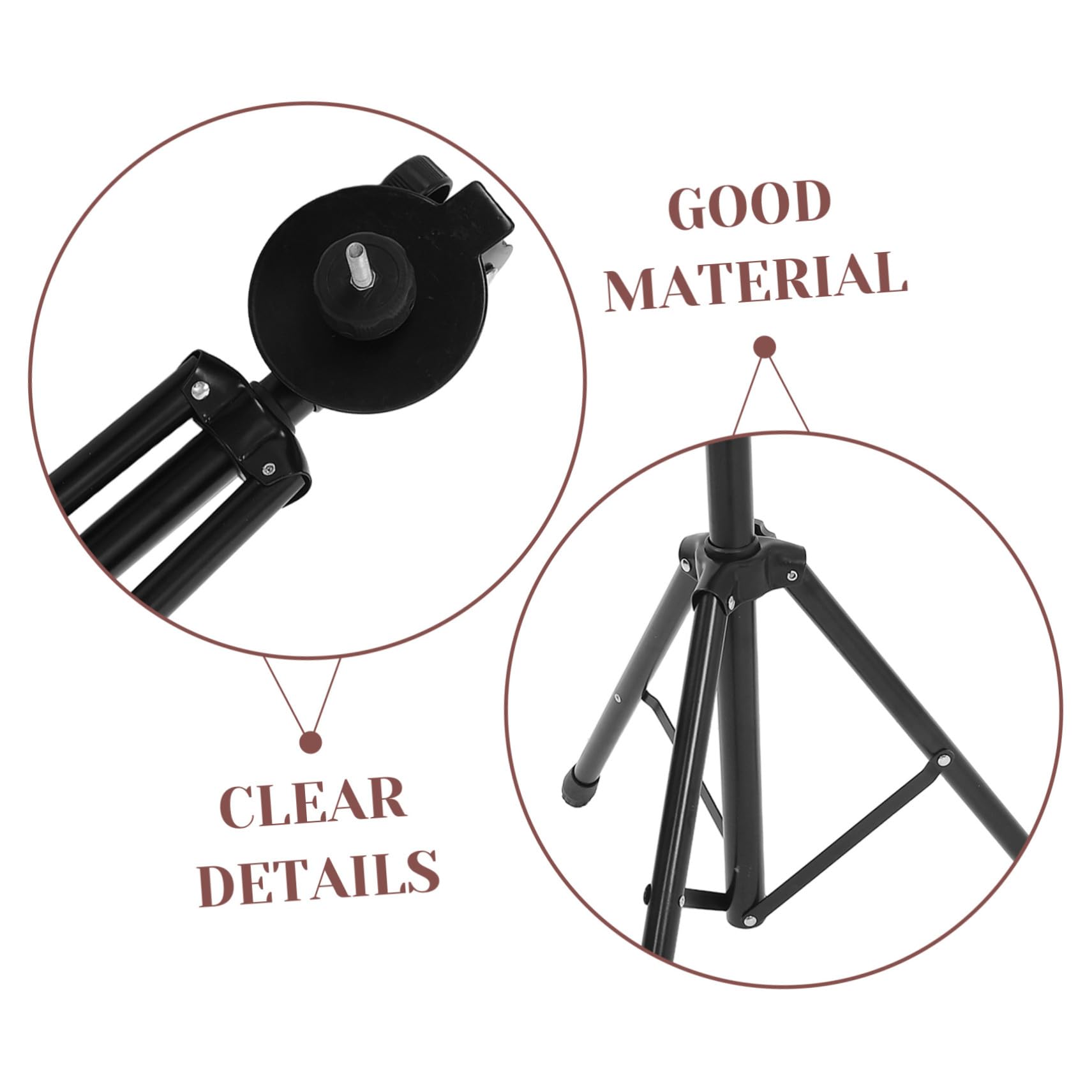 Toddmomy Cymbal Stand for Drum Adjustable Metal Holder Portable Practice Pad Kit Compatible with Various Percussion Instruments Beginner-friendly Design