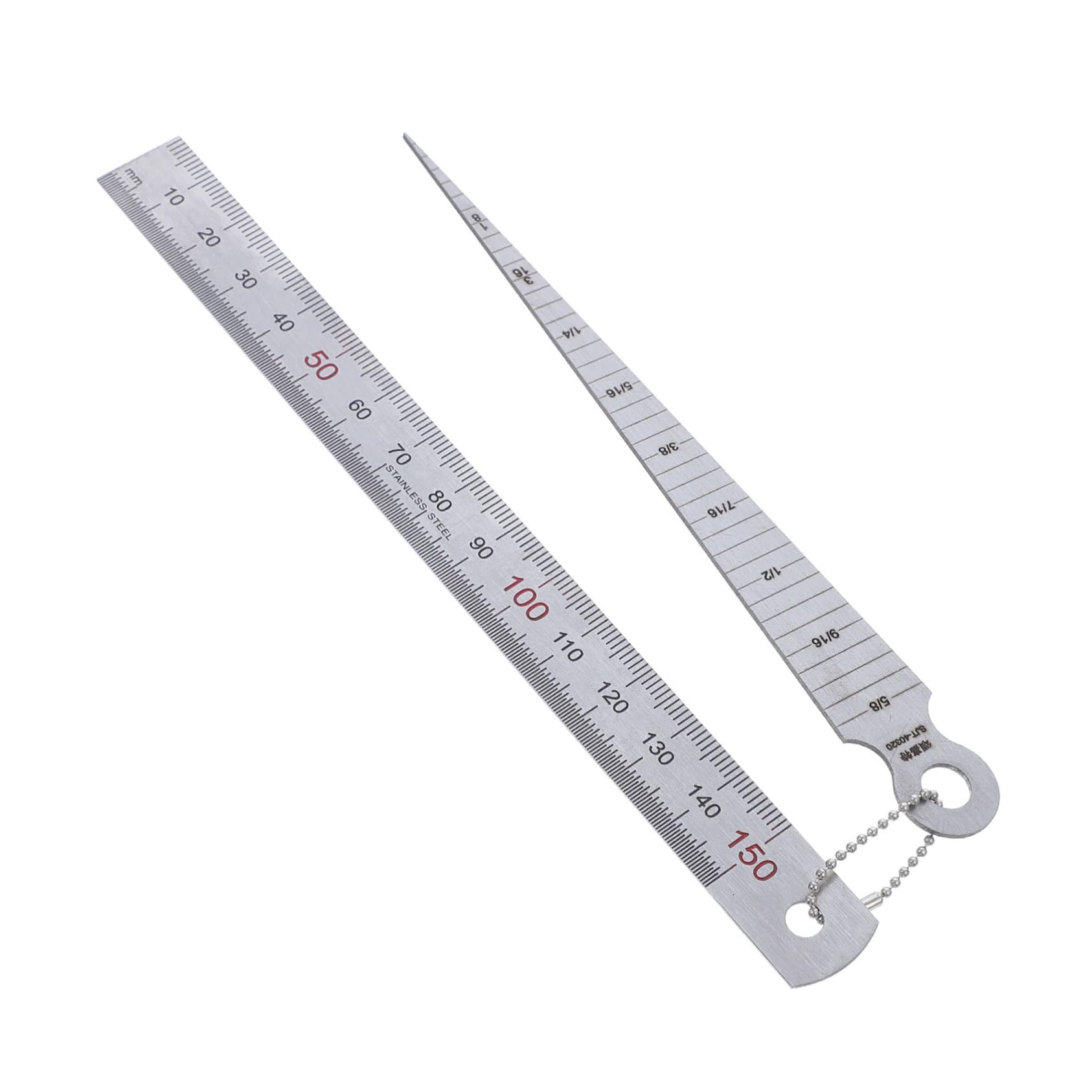 LIFKOME Stainless Steel Gap Gauge 1-15mm Range Bevel Gauge Straight Ruler for Welding