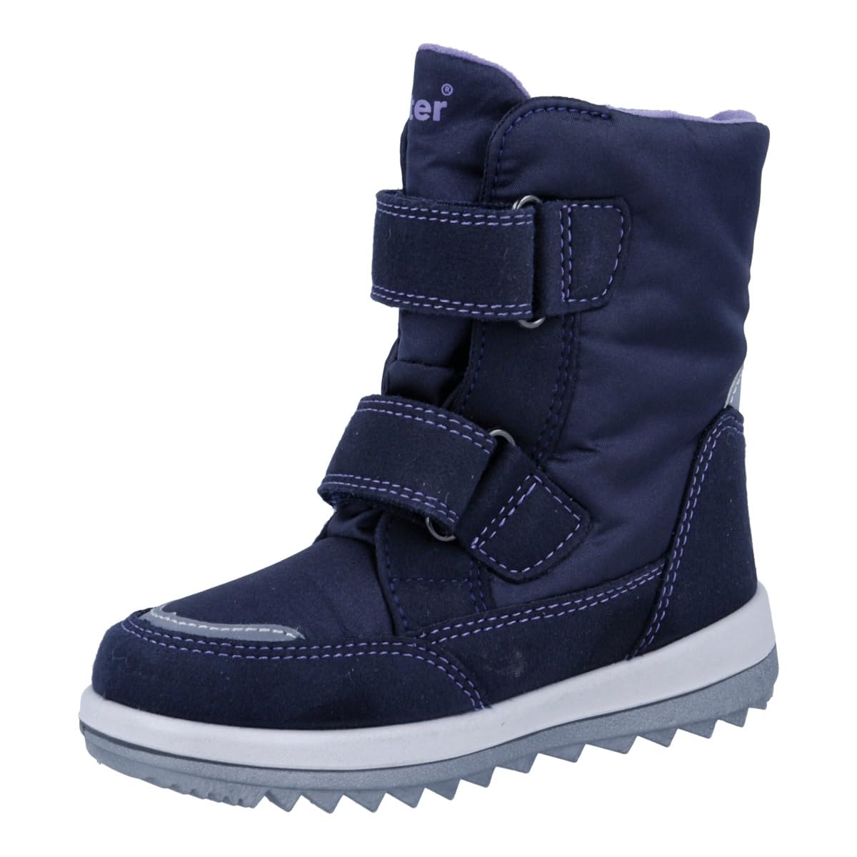 Richter Kinderschuhe Husky 2.0 Schneestiefel, Atlantic/Orchid, 34 EU – Ansicht 2