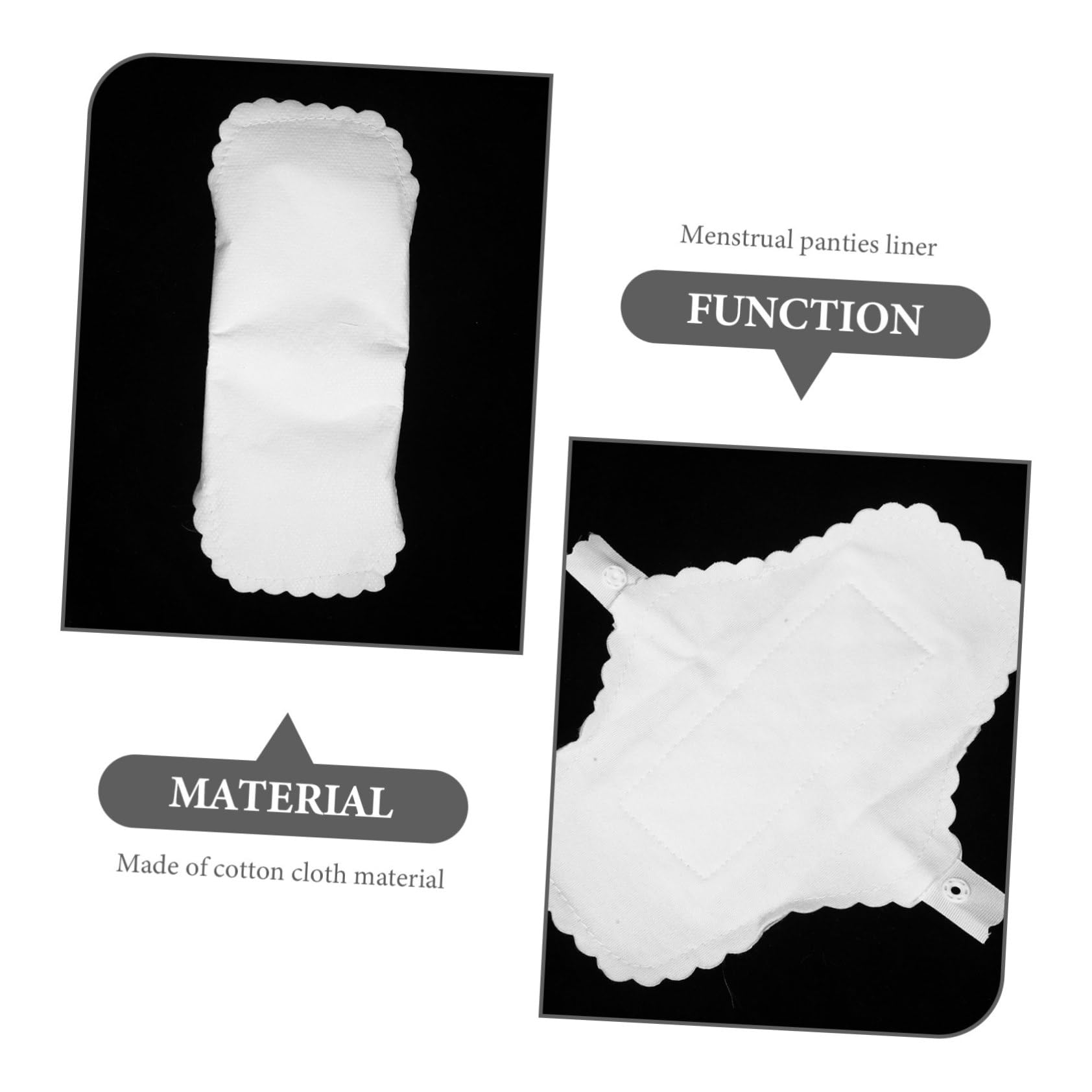 3er-set S-pads Auslaufsichere Menstruationspads Aus Baumwolle Wiederverwendbar Waschbar Für Den Täglichen Gebrauch Im Freien Und Beim Sport 10 Stück X 3