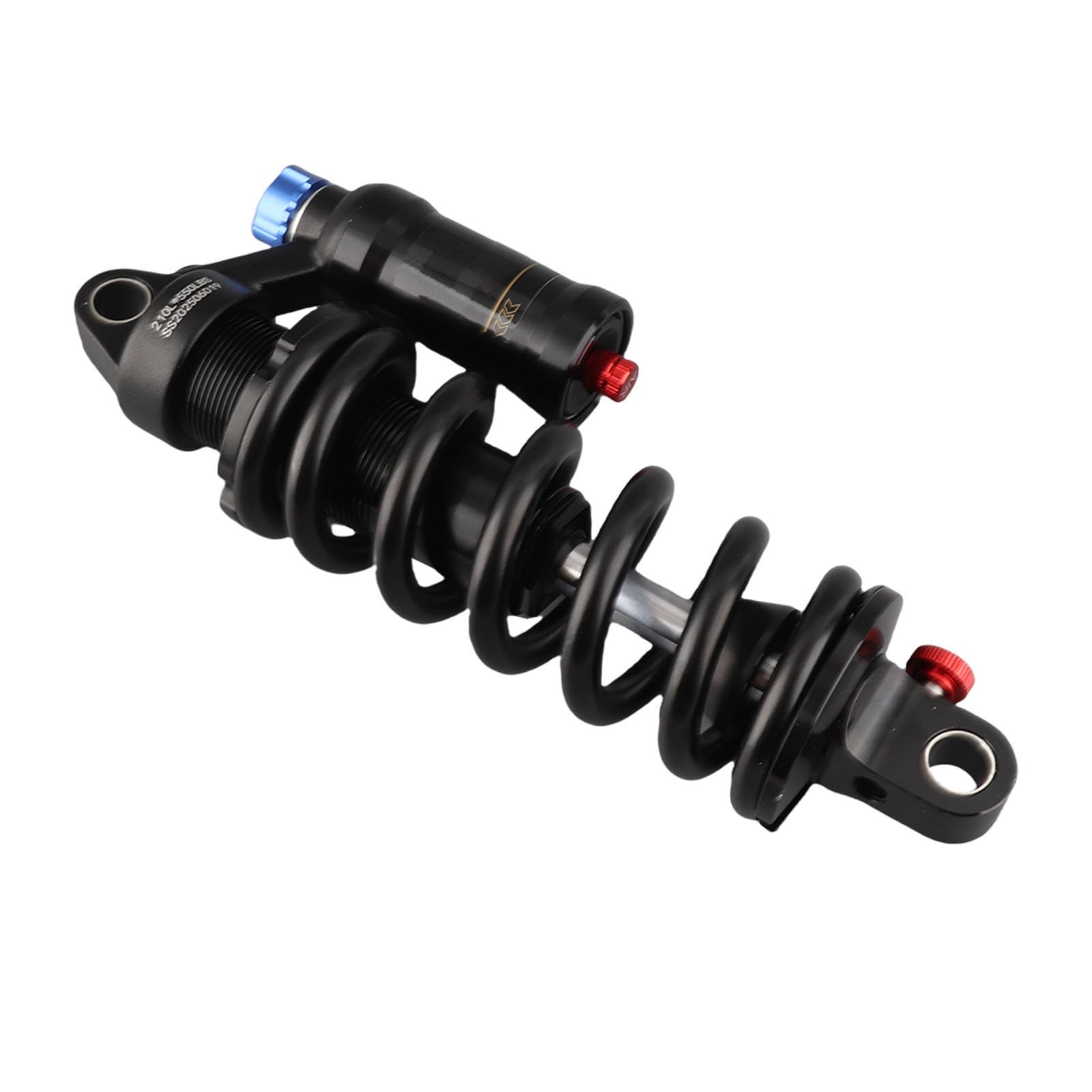 Generic Amortyzator Rowerowy Doskonała Technologia Sprężyn Hydraulicznych ze Stopu Aluminium do Motocykli Elektrycznych, Amortyzator Sprężynowy Tylnego Zawieszenia Roweru do Rowerów Górskich (210 MM)
