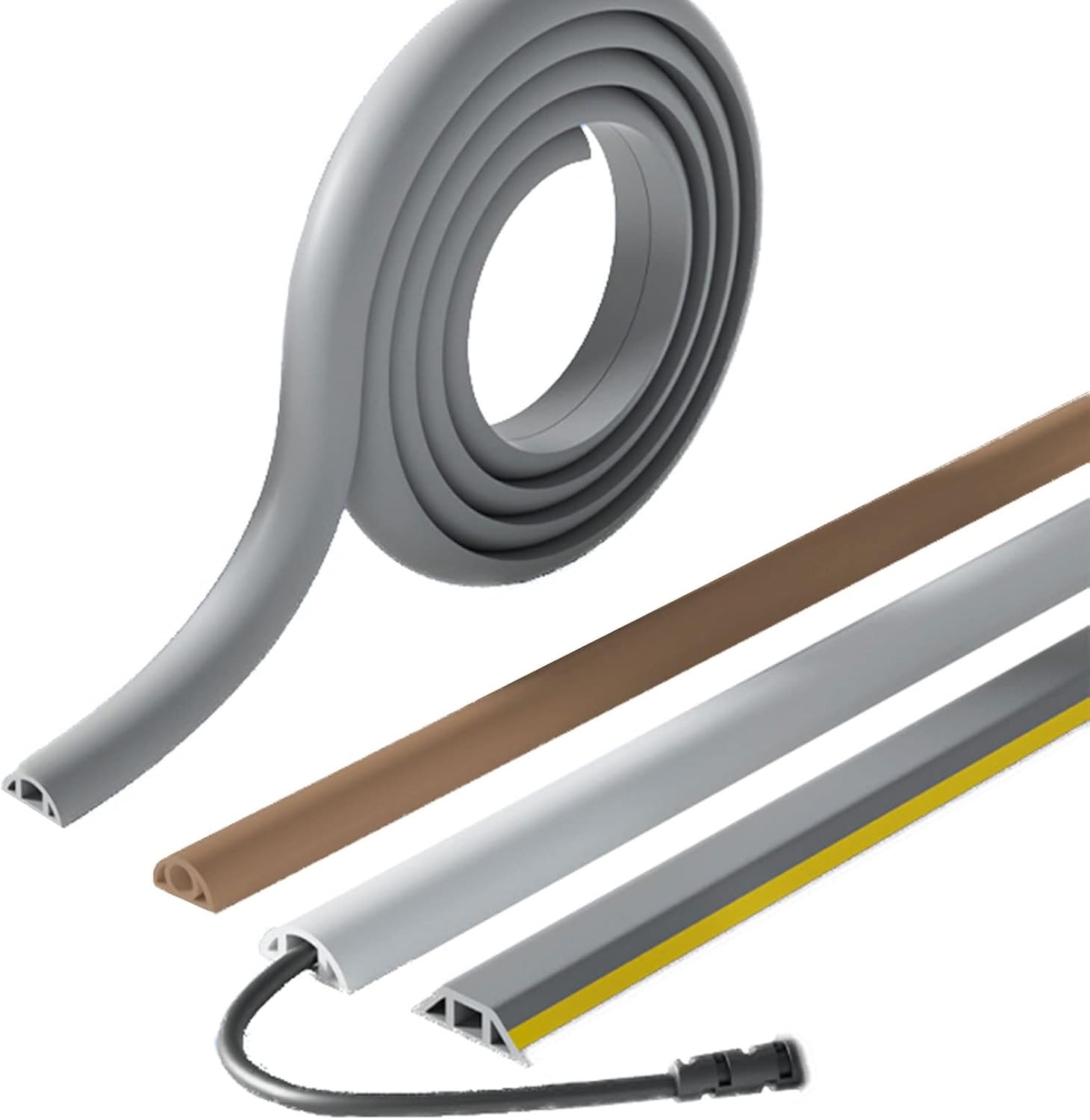 16.4ft Cord Cover Floor, Overfloor Cord Protector, Floor