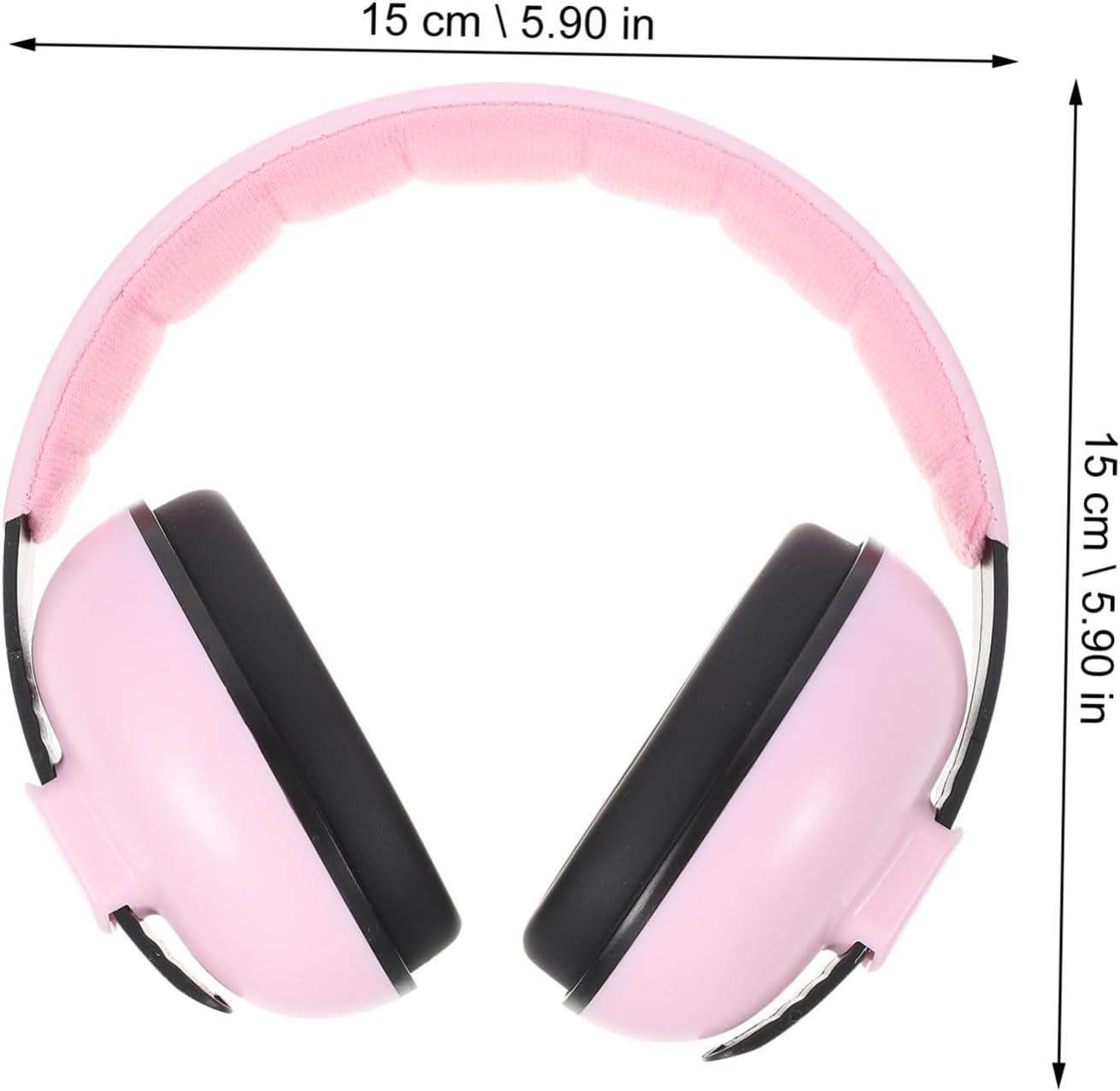 Hearing Protection Earmuffs for Infants and, Noise Blocking Pink Ear Protection Adjustable Headband, Comfortable Hearing Safety for Sleeping and Travel