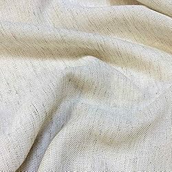 Cortinas De Tela De Lino Kt KILOtela - Tela por metros de cortina - Visillo - 25% lino, 25 algodón, 50% poliéster - Ancho 300 cm - Largo a elección de 50 en 50 cm | Visillo tejido natural, beige lino