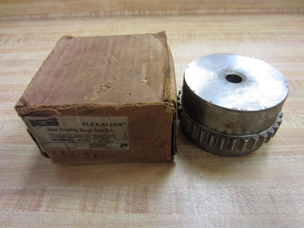 Dodge 149866 Gear Coupling Rough Bore Hub - Bore: 1/2"
