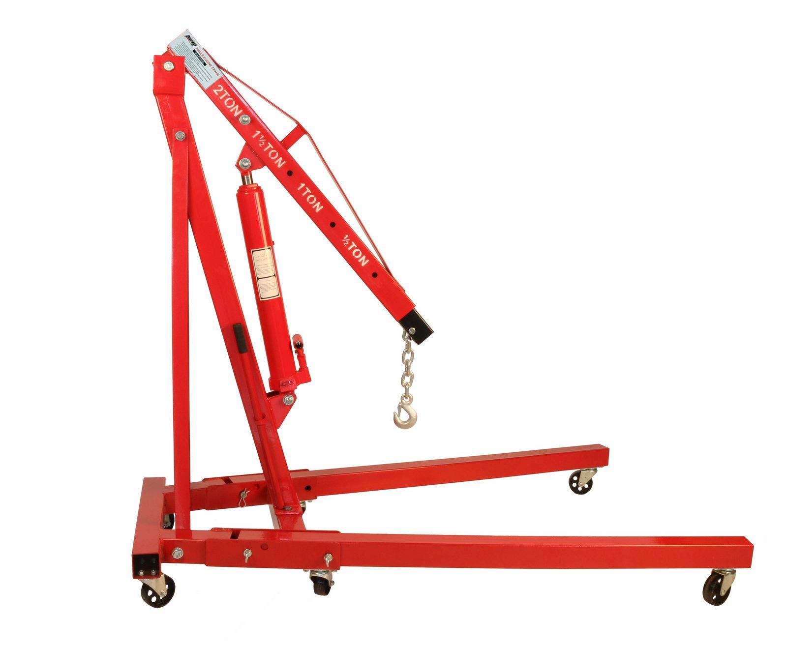 Dragway Tools 2 Ton Folding Hydraulic Engine Hoist Cherry Picker Shop