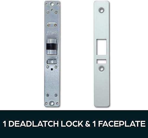Miniatura 10 de Cerradura de pestillo de mortaja  Piezas de repuesto para cerradura de puerta estilo rite Adams  Juego de cerradura de puerta exterior en acabado de