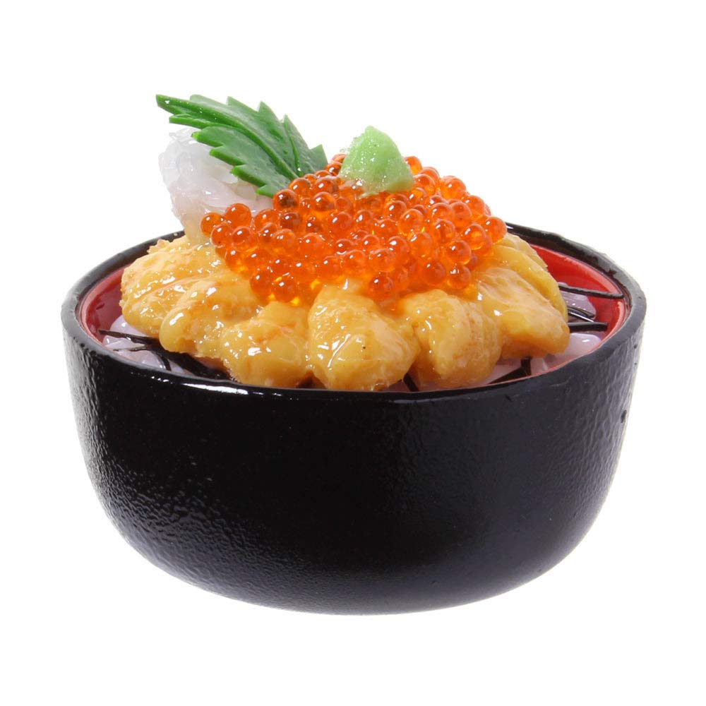 Amazon.co.jp: 食品サンプル屋さんのマグネット（ウニいくら丼）【食品