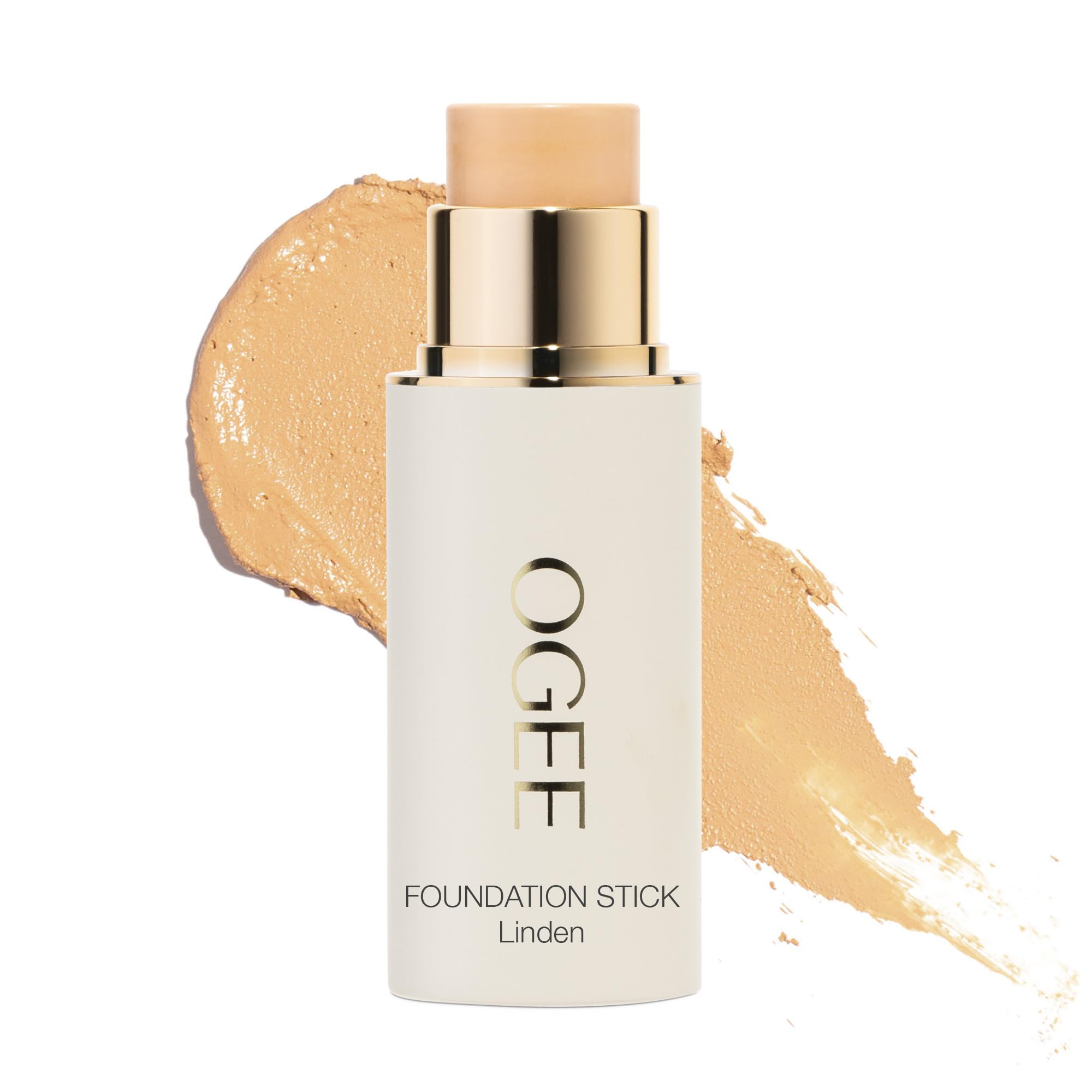 OgeeSculpted Complexion Foundation Stick (Linden 1.25N/1.75N - Light Beige, Neutral Undertones) Full Coverage Foundation Makeup - Instantly Balance & Even Complexion - 70% Organic Ingredients