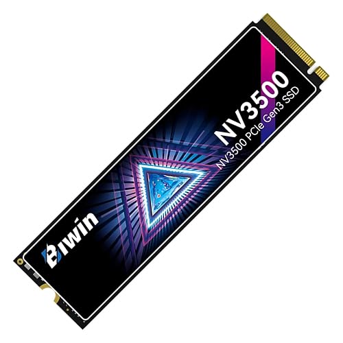 BIWIN Black Opal NV3500 M.2 SSD 512GB, PCIe Gen 3x4 NVMe 1.4 with HMB & SLC Cache - BNV3500512G-RGX