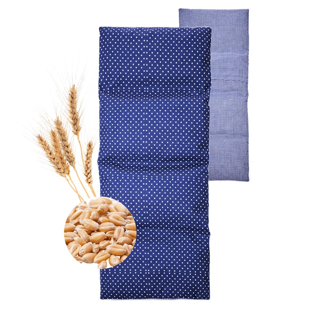 IEA Medical– Cuscino di grano 20 x 53 cm| cuscino termico | cuscino cervicale riscaldante | cuscino riscaldante | cuscino termico microonde
