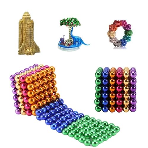 GeeKe 215 Piece building set Fidget Toy Stress Relief Cool Desk Toy Stacking Magnetic-Balls Construction Building Blocks