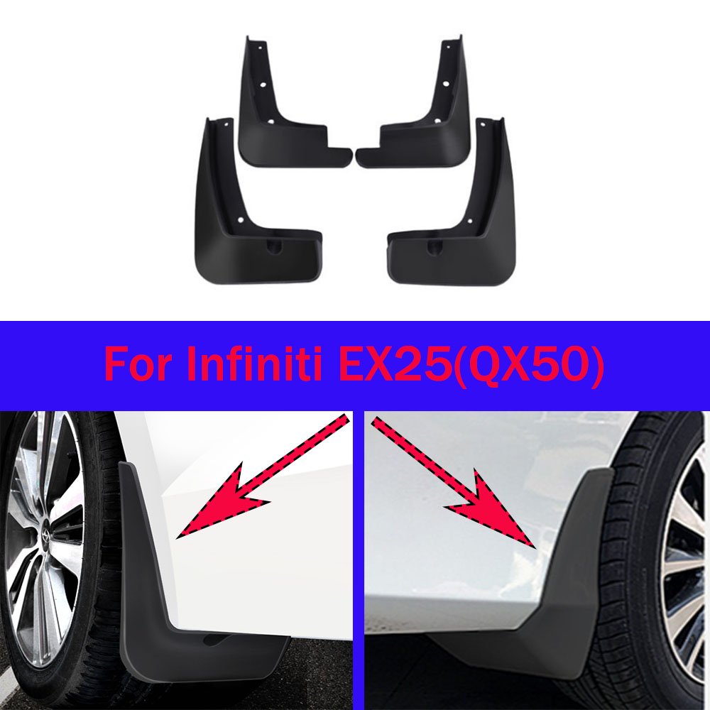 4PC Car Mud Flaps Splash Guard Set For Infiniti EX25 / QX50 (2016-2022) - View #8