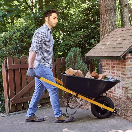 FOROIRON Heavy Duty Wheelbarrow Axle Bracket Set Compatible with 5/8” Wheelbarrow Axles Wheelbarrow Axle Shaft and Bracket Wheelbarrows Spare Part Include Bolt and Nut