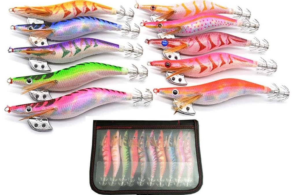 Amazon | エギ 10本セット エギセット ルアー エギ イカ釣り エギング  
