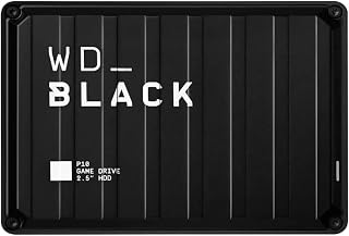 WD_BLACK 5TB P10 Game Drive: Portable External HDD for PS5, Xbox Series X|S, PC - Up to 130MB/s Speeds