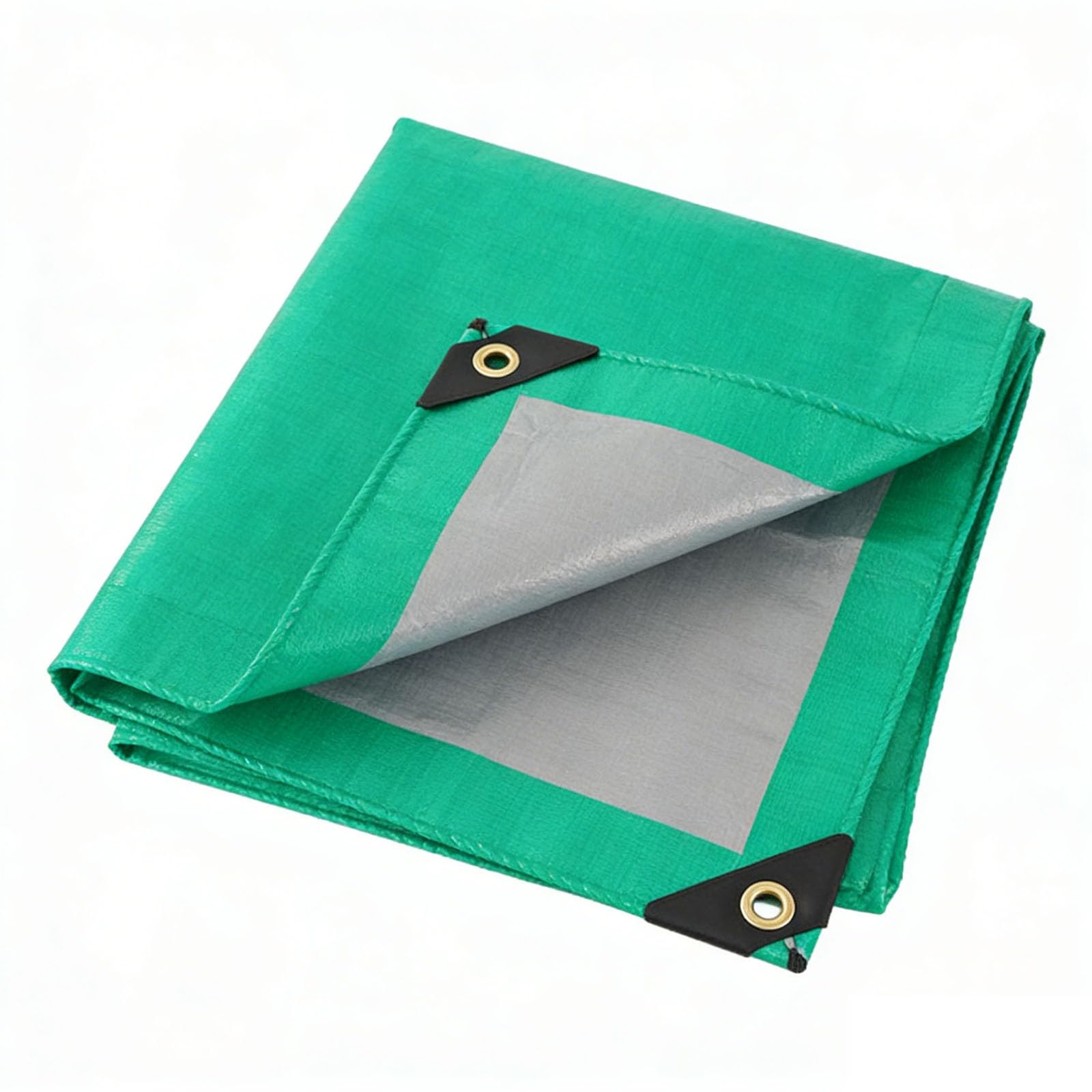 Hokxuan Green Heavy Duty Tarpaulin 140 X 350 Cm Frost-Resistant Uv Protection Tear Resistant Easy Foldable Weatherproof Tough Sheet Waterproof Tarpaulin For Garden,