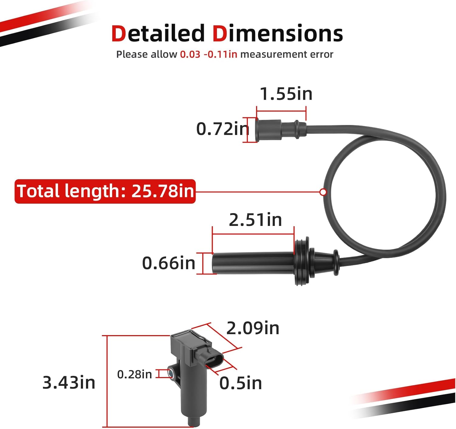 Ignition Coil & Spark plug Wire Cap For Hisun MSU MAS Coleman Axis Bighorn 700 750 33120-115H-0000