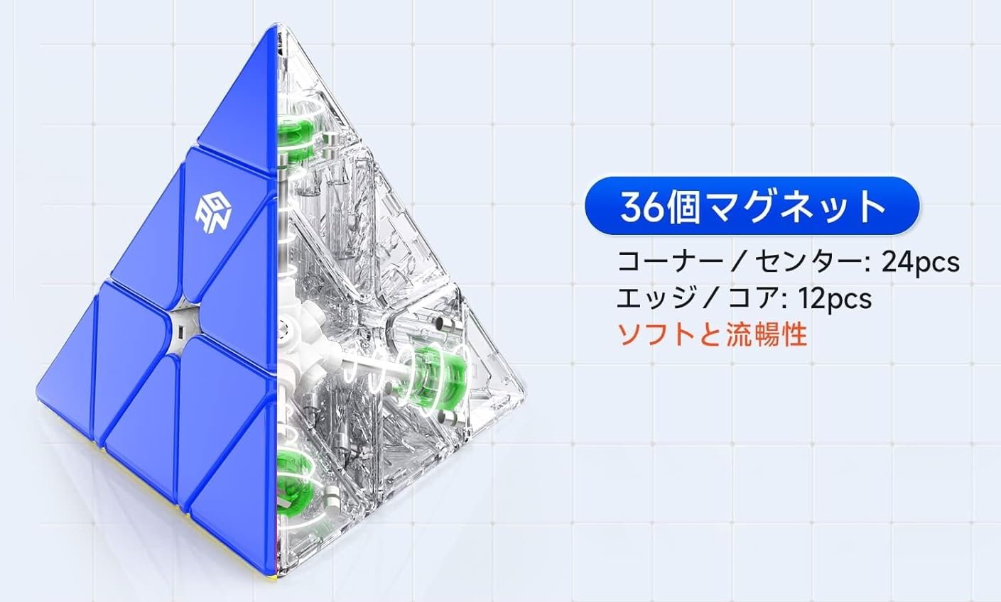 Amazon | [正規品/日本語解法手順説明書付属] GAN Pyraminx Standard